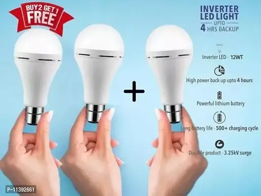 12 watt emergency inverter bulb pack of 3