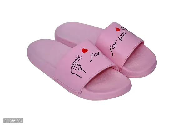 EUGENIE CLUB Flip-Flops Or Slippers for Women Casual Slides for Girls| Made for Daily Use (Pink, numeric_3)-thumb0