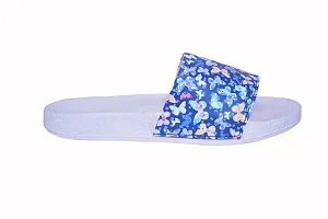 EUGENIE CLUB Flower Printed Sliders Women Super Soft Slippers for Women And Girls (Blue, numeric_3)-thumb2
