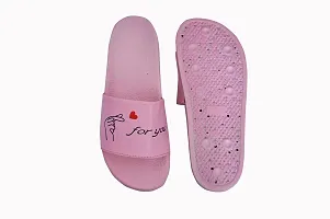 EUGENIE CLUB Flip-Flops Or Slippers for Women Casual Slides for Girls| Made for Daily Use (Pink, numeric_3)-thumb3