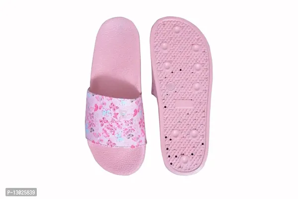EUGENIE CLUB Flower Printed Sliders Women Super Soft Slippers for Women And Girls (Pink, numeric_3)-thumb3