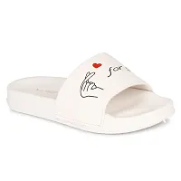 EUGENIE CLUB Flip-Flops Or Slippers for Women Casual Slides for Girls| Made for Daily Use (White, numeric_3)-thumb3