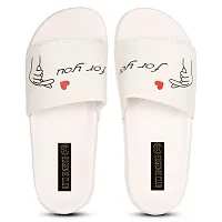 EUGENIE CLUB Flip-Flops Or Slippers for Women Casual Slides for Girls| Made for Daily Use (White, numeric_3)-thumb2