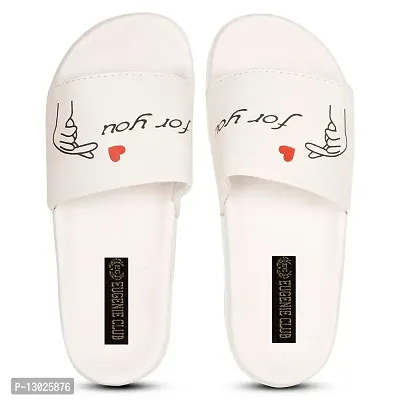 EUGENIE CLUB Flip-Flops Or Slippers for Women Casual Slides for Girls| Made for Daily Use (White, numeric_3)-thumb3
