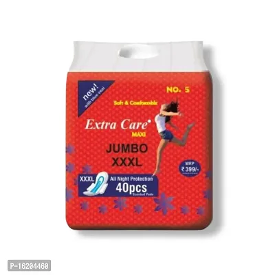 Extra care sanitary pads XXXL with wings for women | Dry-net soft  comfotable sanitary napkins | pack of 1 (40 Sanitary pads)