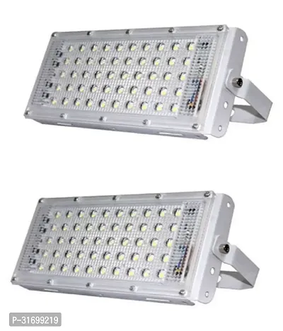 3A BRIGHT 50 Watt Classy White Brick Flood Light for Outdoor, Pack of 2-thumb0