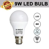 Light Weight Plastic Body Cool White Led Bulb Combo Pack of 3-thumb1