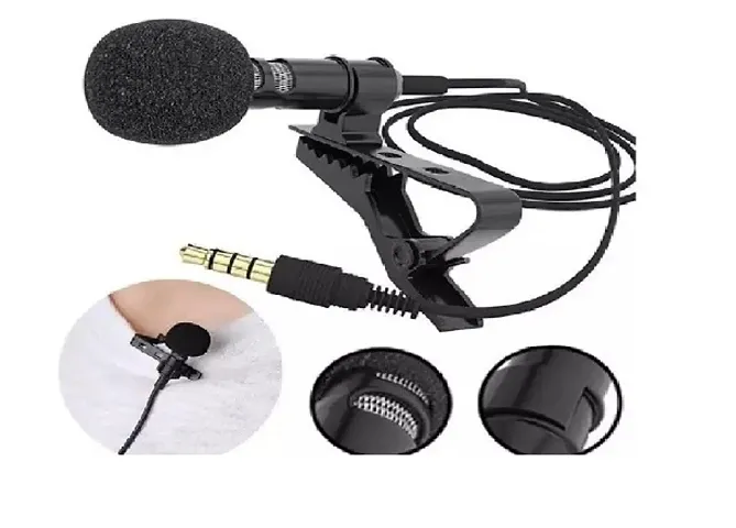 TechKing Metal Clip Microphone for YouTube, Collar Mike for Voice Recording, Mic for Mobile & All Devices