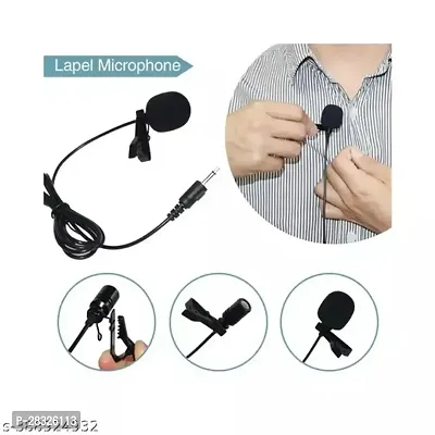 Mini Collar Mic 3.5mm Microphone , Collar Tie Mic 2m Cable Length-thumb3