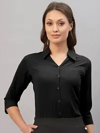 BLACK  PEACH  WHITECASUAL SHIRT COMBO FOR WOMEN-thumb1