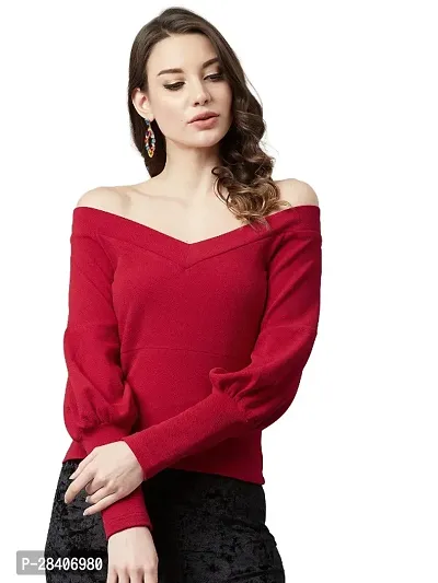 Classic Polyester Solid Top for Women