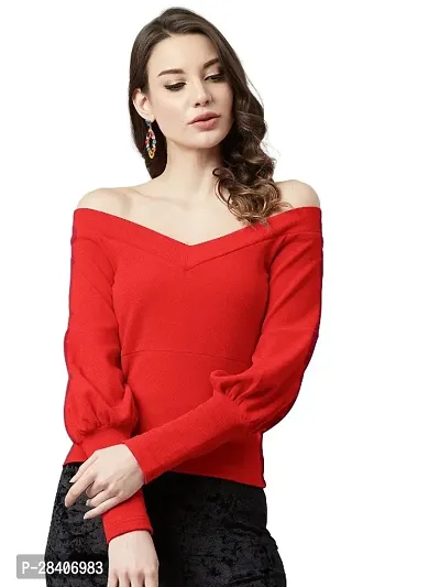Classic Polyester Solid Top for Women