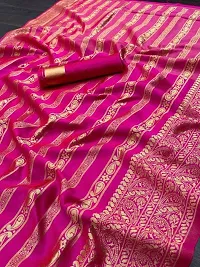 Women Stylish Cotton Silk Saree with Blouse piece-thumb2