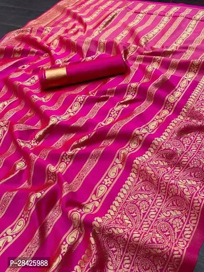 Women Stylish Cotton Silk Saree with Blouse piece-thumb3