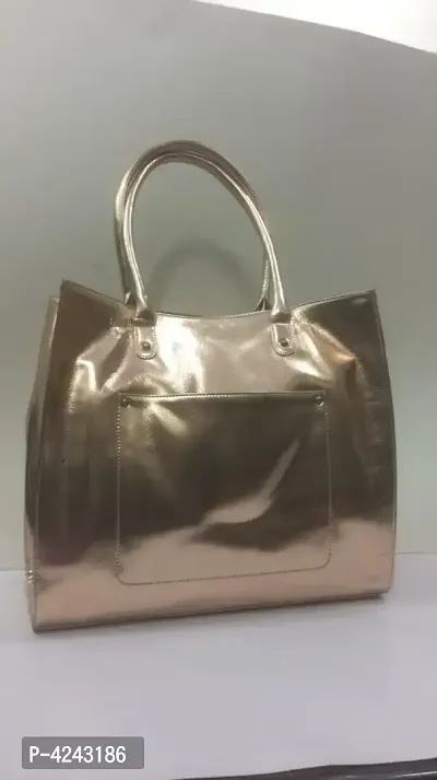 Elegant PU Golden Tote Bag For Women-thumb0