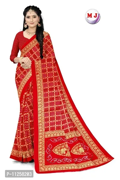 Alluring Red Art Silk Self Pattern Women Saree with Matching Blouse