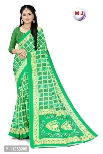 Alluring Green Art Silk Self Pattern Women Saree with Matching Blouse