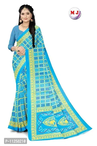 Alluring Blue Art Silk Self Pattern Women Saree with Matching Blouse