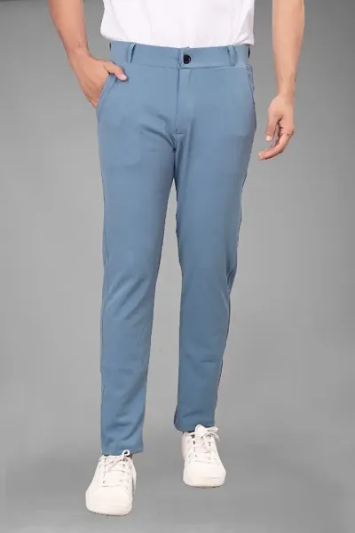 Elegant Solid Regular Fit Casual Trouser For Men