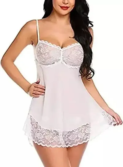 Lace Babydoll Night Dress For Women