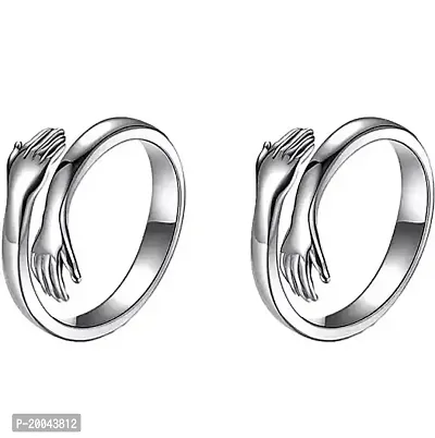Stylish Fashionable Adjustable Rings Pack of 2-thumb0