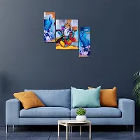 Great Art Wall Scenery for Living Room | Painting for Wall Decoration | Wedding Gift for Couples | 3D Painting for Bedroom | Scenery for Wall With Frames | Abstract Painting Set of 3(12 X 18 Inch)3G11-thumb1