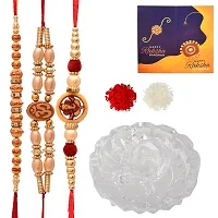 Great Art Rakhi for Brother and bhabhi with Gift Combo Set -| Rakhi Bhaiya Bhabhi Set with Tortoise Vastu Feng Shui for Good Luck Showpiece (3 Rakhi Set with Tortoise Vastu Set)-804-1-thumb1