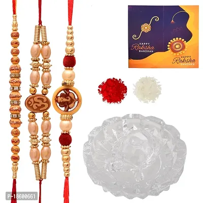 Great Art Rakhi for Brother and bhabhi with Gift Combo Set -| Rakhi Bhaiya Bhabhi Set with Tortoise Vastu Feng Shui for Good Luck Showpiece (3 Rakhi Set with Tortoise Vastu Set)-804-1-thumb2