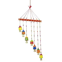 Great Art Door Hanging Red Gota Wood Windchime(Red Wind Chimes -2)-thumb1