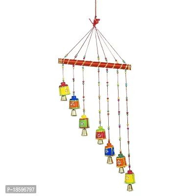 Great Art Door Hanging Red Gota Wood Windchime(Red Wind Chimes -2)-thumb2