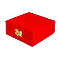 Great Art Sliver Gold Plated Occasional Brass Bowl with Velvet Box for Brother and Sister Greeting Card, Roli Chawal, Rakhi Combo -DAK-600-37-thumb4