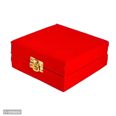 Great Art Sliver Gold Plated Occasional Brass Bowl with Velvet Box for Brother and Sister Greeting Card, Roli Chawal, Rakhi Combo -DAK-600-37-thumb5