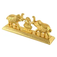 Great Art Metal Laxmi On Multi Color Leaf for Home Decor and Gift Purpose(22 x11x 4 cm) (Gold-3)-thumb3