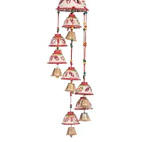 Great Art Set of 1 Garland Diwali Decorations Wall Door Hanging Toran with Bells Rajasthani Home Living Room Decoration(Pack of 1)White-thumb2