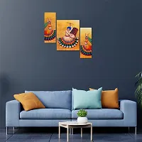 Great Art Wall Scenery for Living Room | Painting for Wall Decoration | 3D Painting for Bedroom | Scenery for Wall With Frames | Abstract Painting Set of 3(12 X 18 Inch)3LD41-thumb1