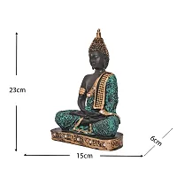 Great Art ?Polyresin Sitting Buddha Idol Statue Showpiece for Home Decor Diwali Decoration and Gifting-HDB- 1005-thumb4