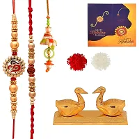 Great Art Rakhi Combo Set for Brother - Rakshabandhan Gift for Bhaiya Bhabhi -Kumkum Box for Gifting-901-3-thumb1