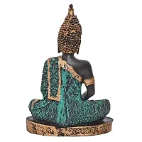 Great Art ?Polyresin Sitting Buddha Idol Statue Showpiece for Home Decor Diwali Decoration and Gifting-HDB- 1005-thumb2