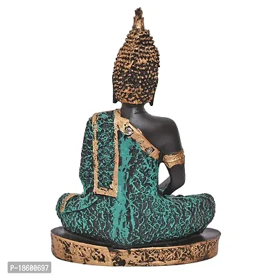 Great Art ?Polyresin Sitting Buddha Idol Statue Showpiece for Home Decor Diwali Decoration and Gifting-HDB- 1005-thumb3