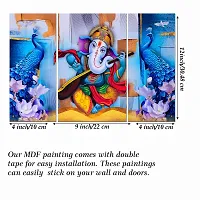 Great Art Wall Scenery for Living Room | Painting for Wall Decoration | Wedding Gift for Couples | 3D Painting for Bedroom | Scenery for Wall With Frames | Abstract Painting Set of 3(12 X 18 Inch)3G11-thumb4