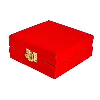 Great Art Rakhi Gift Hamper for Brother  Gift for Brother and bhabhi [Rakhi for Brother Combo - Rakhi with Brass Bowl with Velvet Box, Tilak Material  Greeting Card]GA-02-800-thumb3