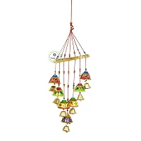 Great Art Hanging Wind Chimes for Home Positive Energy Balcony Home Decorative Items Wall Hanging Bells Decor for Living Room (Multicolour-1)-thumb2