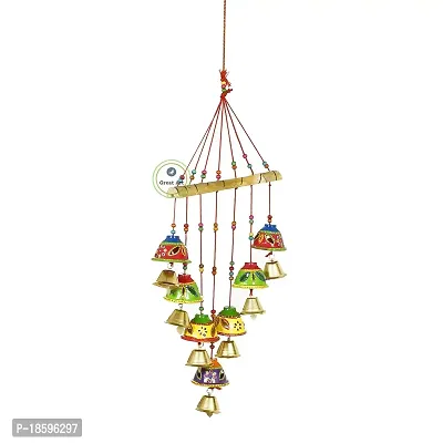 Great Art Hanging Wind Chimes for Home Positive Energy Balcony Home Decorative Items Wall Hanging Bells Decor for Living Room (Multicolour-1)-thumb3