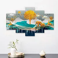 Great Art Paintings for Wall Decoration - Set Of 5, 3d Scenery -Home Decoration, Paintings for Living Room, Home Decor Big Size (75 CM X 43 CM,Multicolor) GA-D4-thumb3