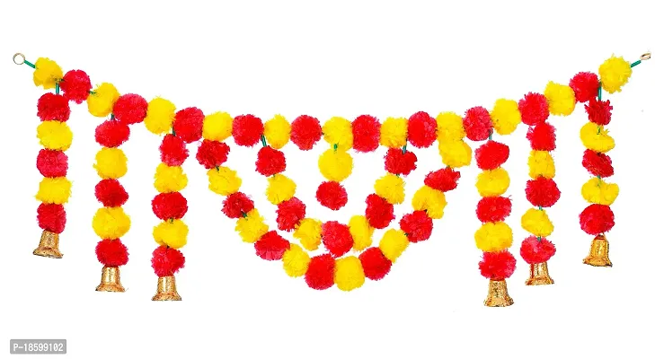 Great Art Door Hanging Bandanwar Toran - Door Hanging Toran Bandhanwar for Home, Entrance Door, Mandir, Puja Room - Diwali Decorations Items for Home Multicolor(96.5 cm X 12.5 cm)-Hcf-414