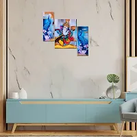 Great Art Wall Scenery for Living Room | Painting for Wall Decoration | Wedding Gift for Couples | 3D Painting for Bedroom | Scenery for Wall With Frames | Abstract Painting Set of 3(12 X 18 Inch)3G11-thumb2