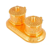 Great Art Beautiful Kumkum Chawal Box for Pooja, Traditional Leaf Styled Rajasthani Chopra | Kumkum/Roli Box | Sindoor Box (Style-4)-thumb2