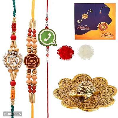 Great Art Rakhi Combo Set for Brother - Rakshabandhan Gift for Bhaiya Bhabhi -Tortoise Vastu Showpiece,-801-1-thumb2