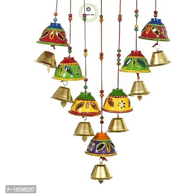 Great Art Hanging Wind Chimes for Home Positive Energy Balcony Home Decorative Items Wall Hanging Bells Decor for Living Room (Multicolour-1)-thumb4