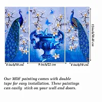 Great Art Wall Scenery for Living Room | Painting for Wall Decoration | Wedding Gift | 3D Painting for Bedroom | Scenery for Wall With Frames | Abstract Painting Set of 3(12 X 18 Inch)3AN51-thumb3